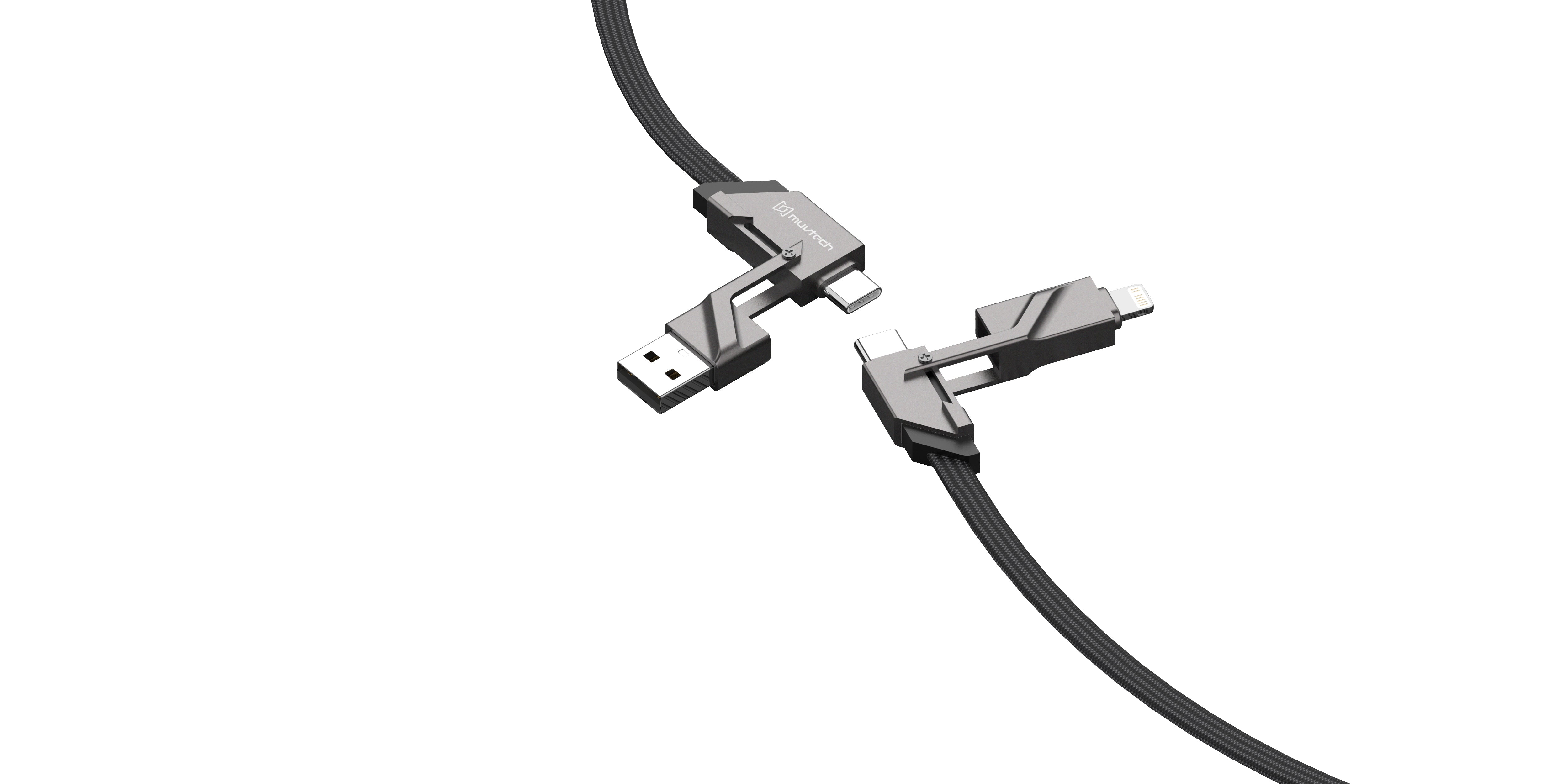 Omni 100W 4-in-1 Type-C PD Fast Charging Cable | Durable, Efficient, and Multi-Device Compatible