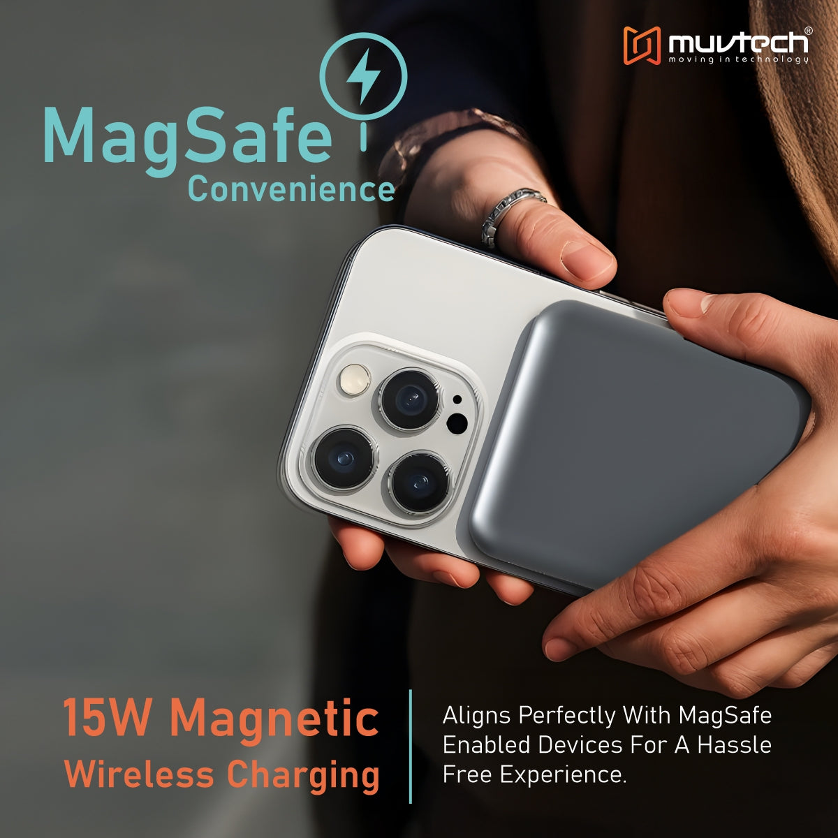 TANK 20000mAh Magnetic Power Bank with 15W Mag-Safe Wireless Charging & 35W Fast USB-C Charging for iPhone, iPad, and Laptops
