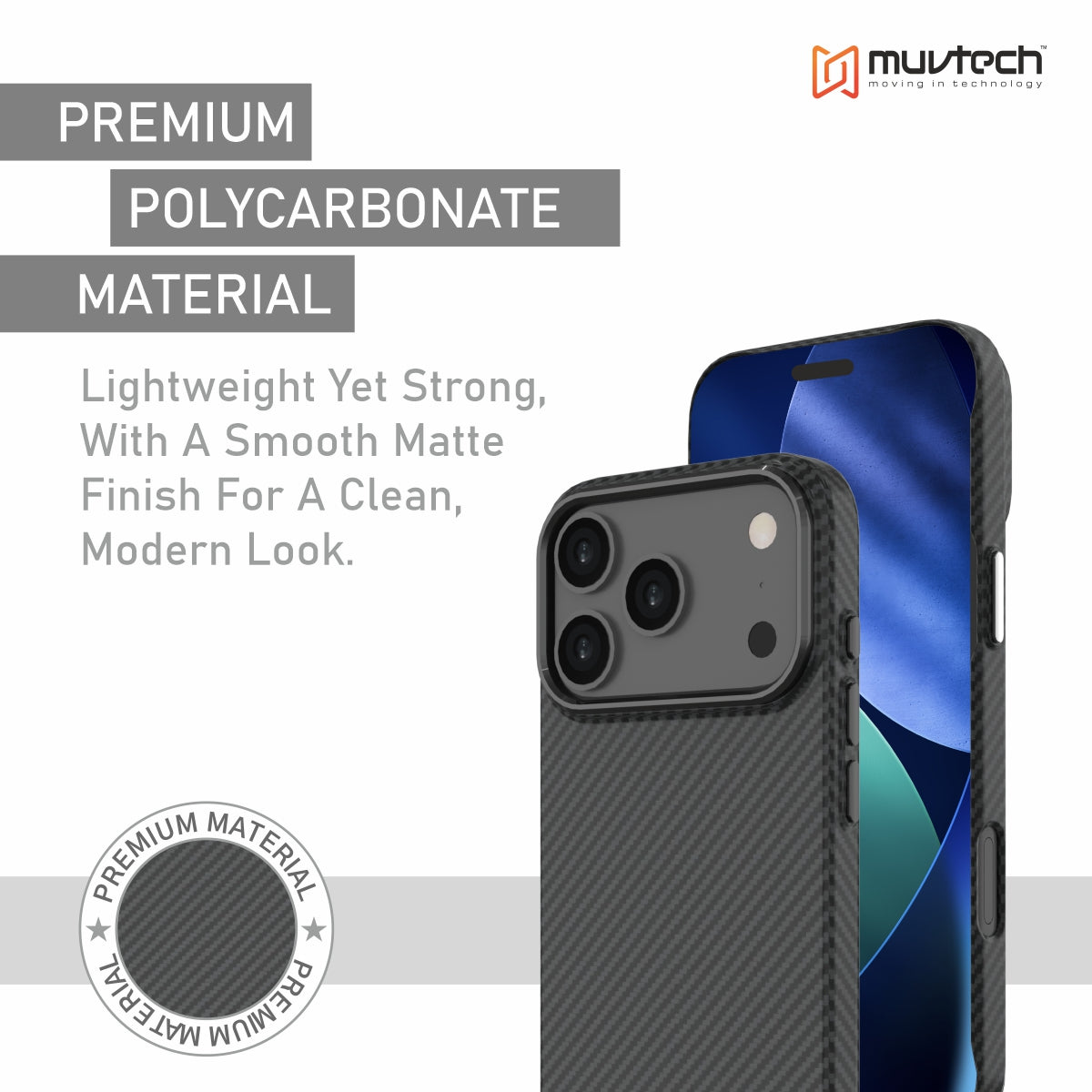Slim Case for iPhone 17 Pro / Pro Max, 1.5mm PC Slim Case with Metal Camera Ring and Metal Buttons