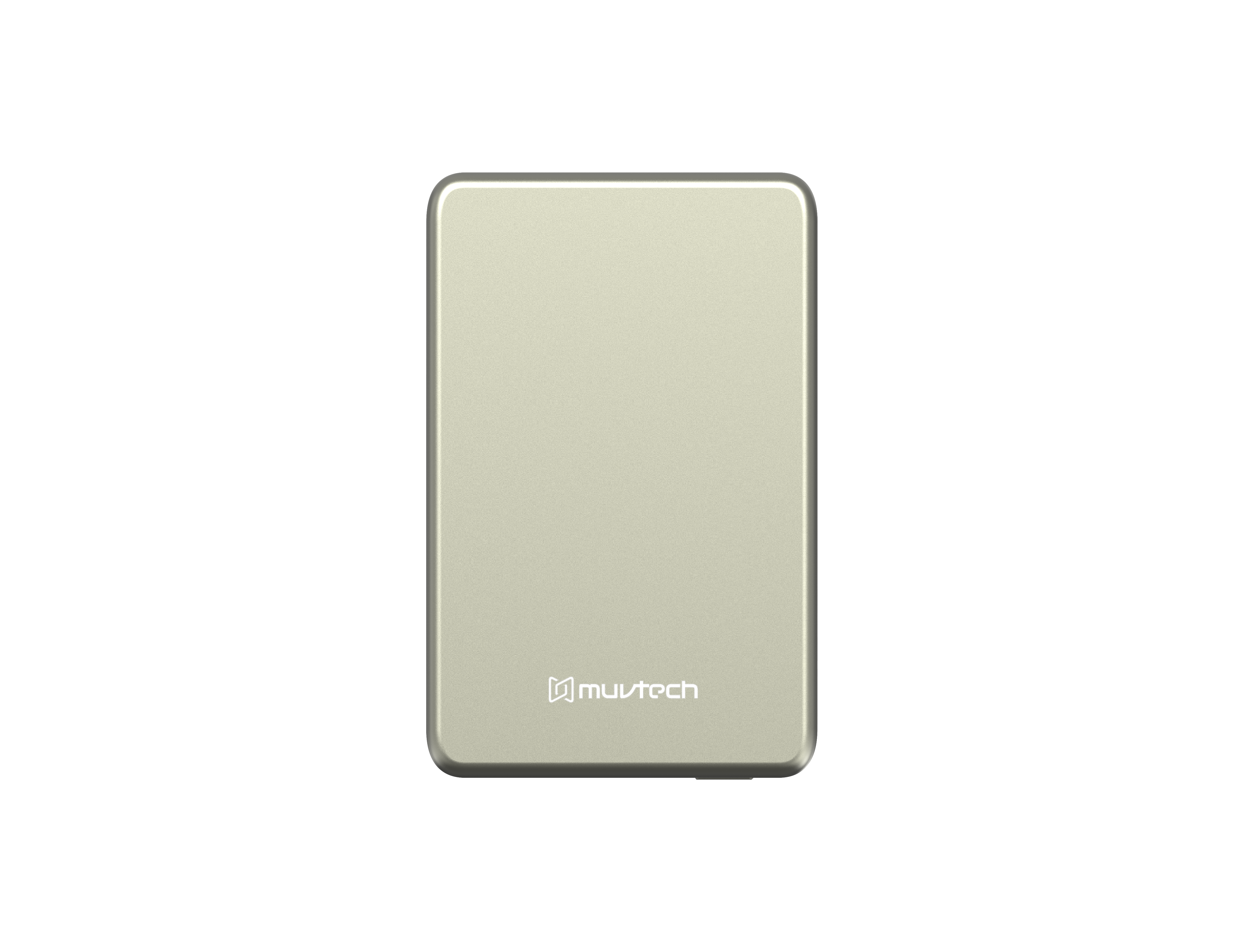 Muvtech AEROSLIM 5000mAh Ultra-Slim Magnetic Wireless Power Bank | 15W MagSafe Compatible | PD 35W USB-C Fast Charging | Flight Friendly | Pocket-Sized | Type-C In/Out (Titanium)