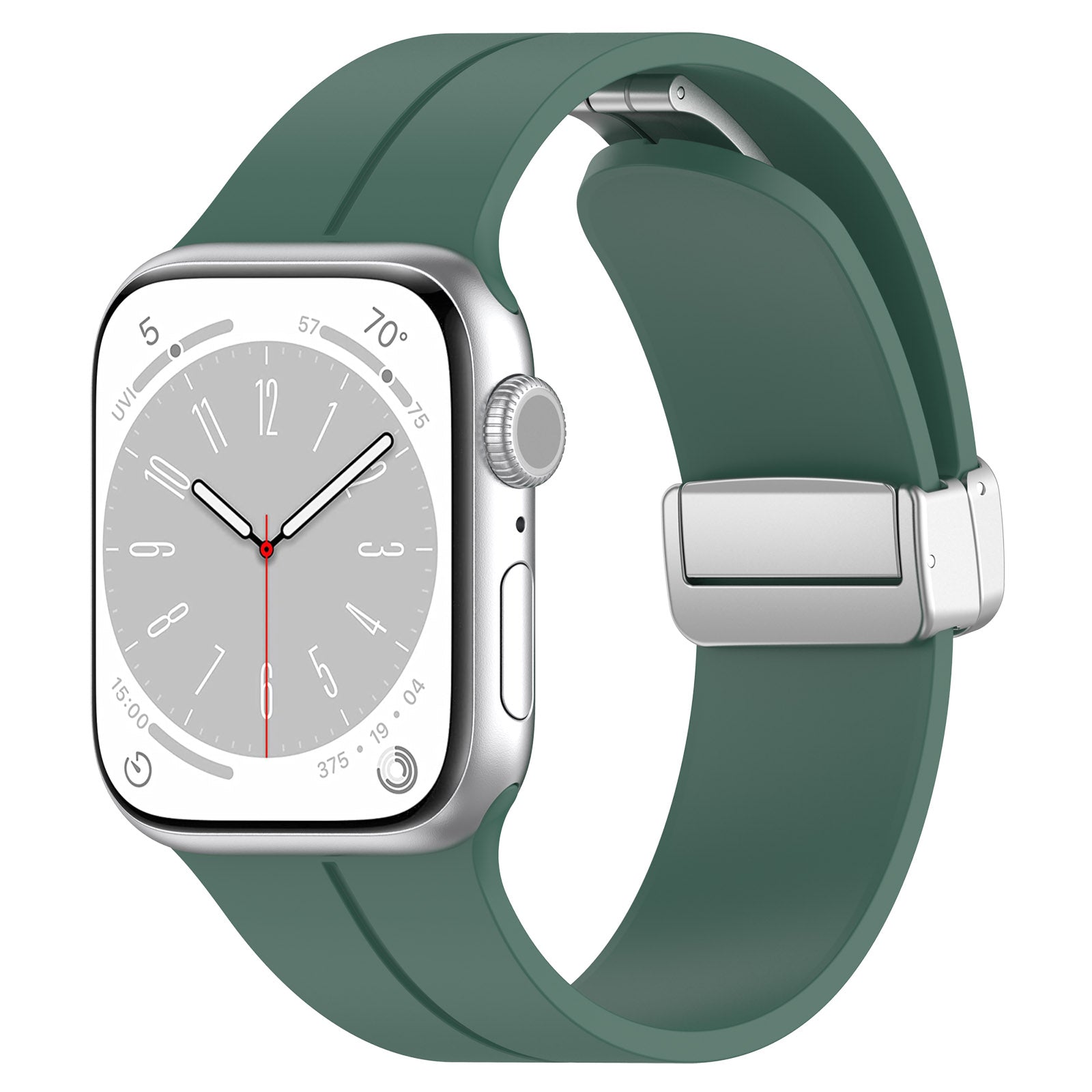 FLEXI SILICONE iWatch Strap Magnetic Buckle Strap for apple Watch 38/40/41/49/45/44/42mm