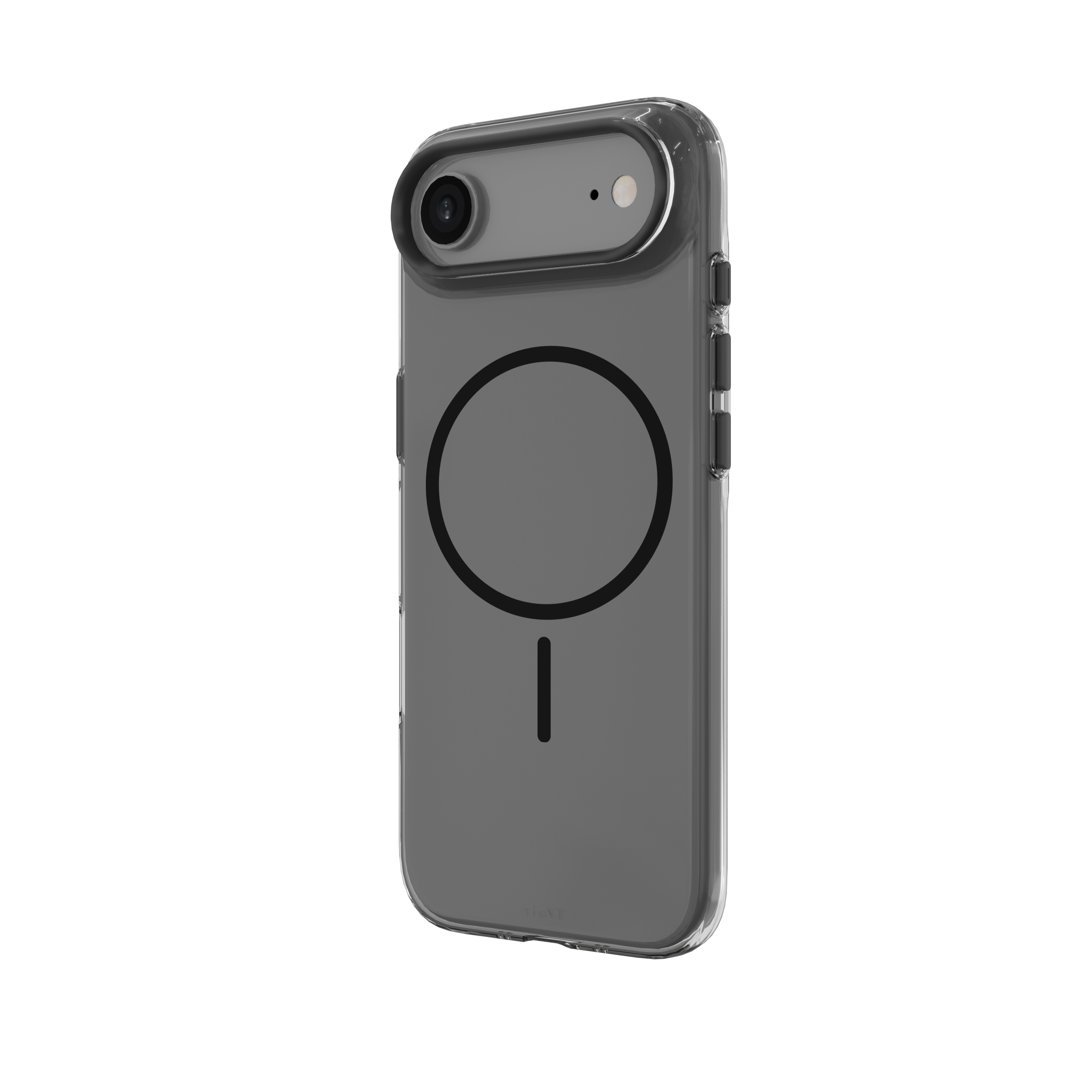 Muvtech Crystal Halo Case for iPhone 17 Series, Slim Case with Camera Protection Bump, Anti-Yellow Case