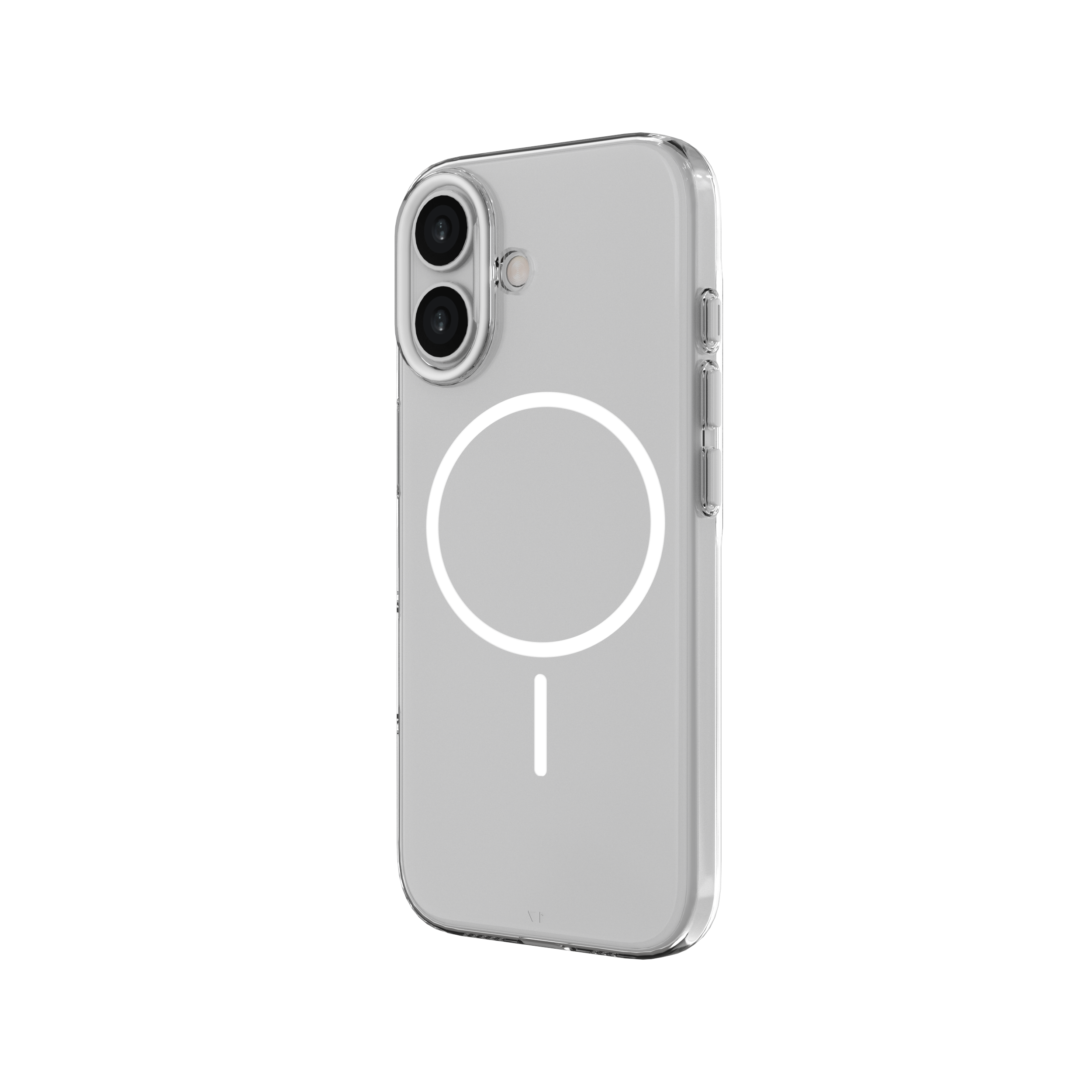 Muvtech Crystal Halo Case for iPhone 17 Series, Slim Case with Camera Protection Bump, Anti-Yellow Case