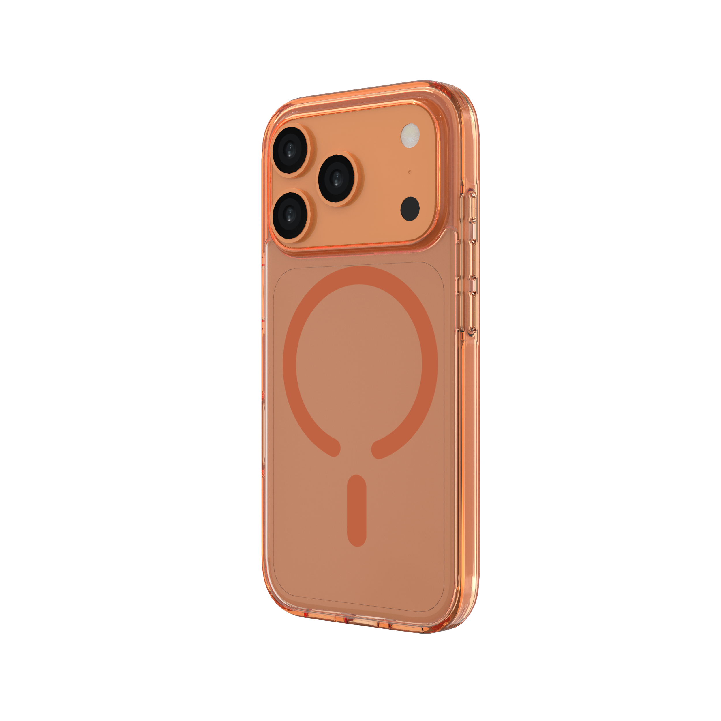 Muvtech Plyo Case for iPhone 17 Pro/Pro Max Transparent With Coloured Sides Hybrid case, Anti-Yellow Case