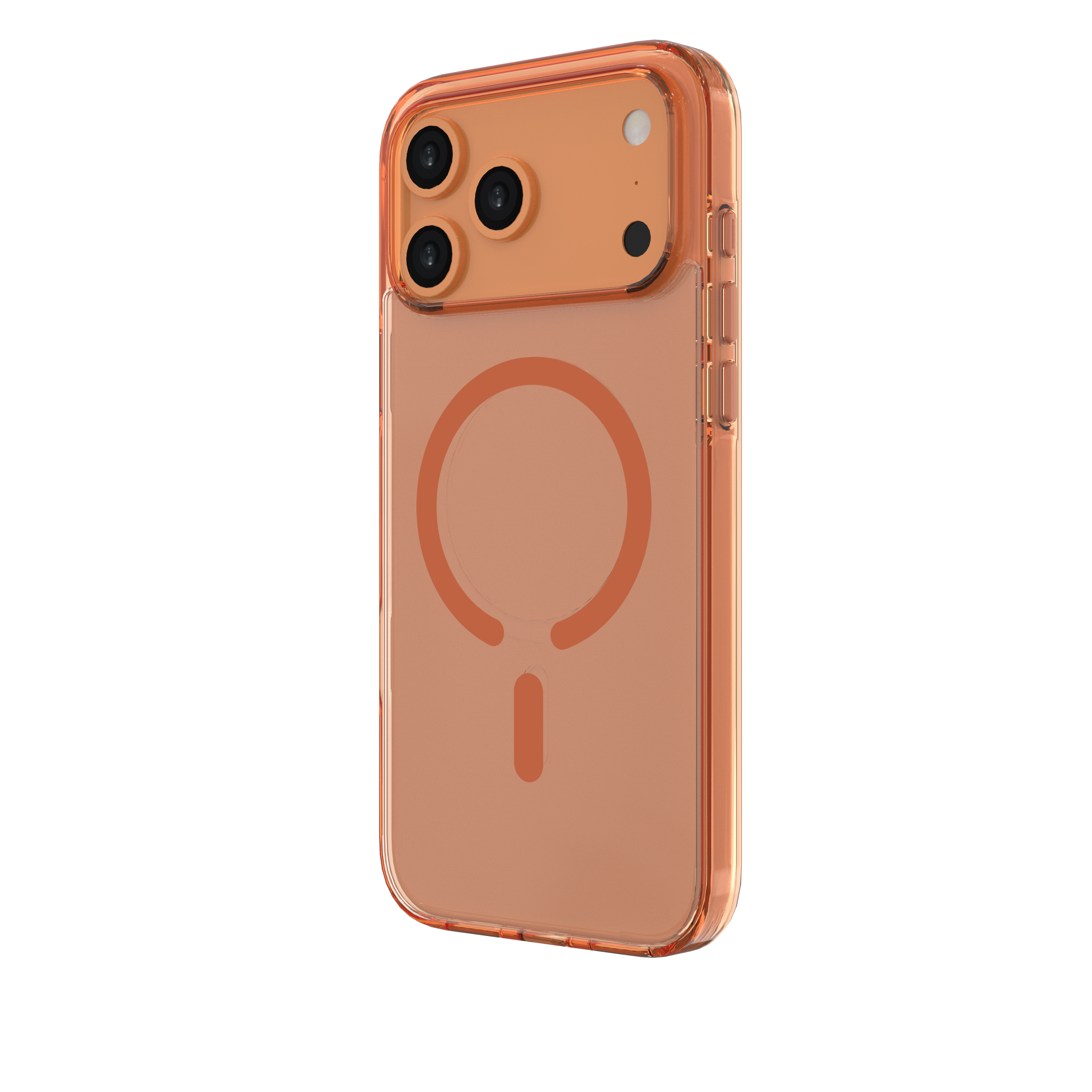 Muvtech Plyo Case for iPhone 17 Pro/Pro Max Transparent With Coloured Sides Hybrid case, Anti-Yellow Case