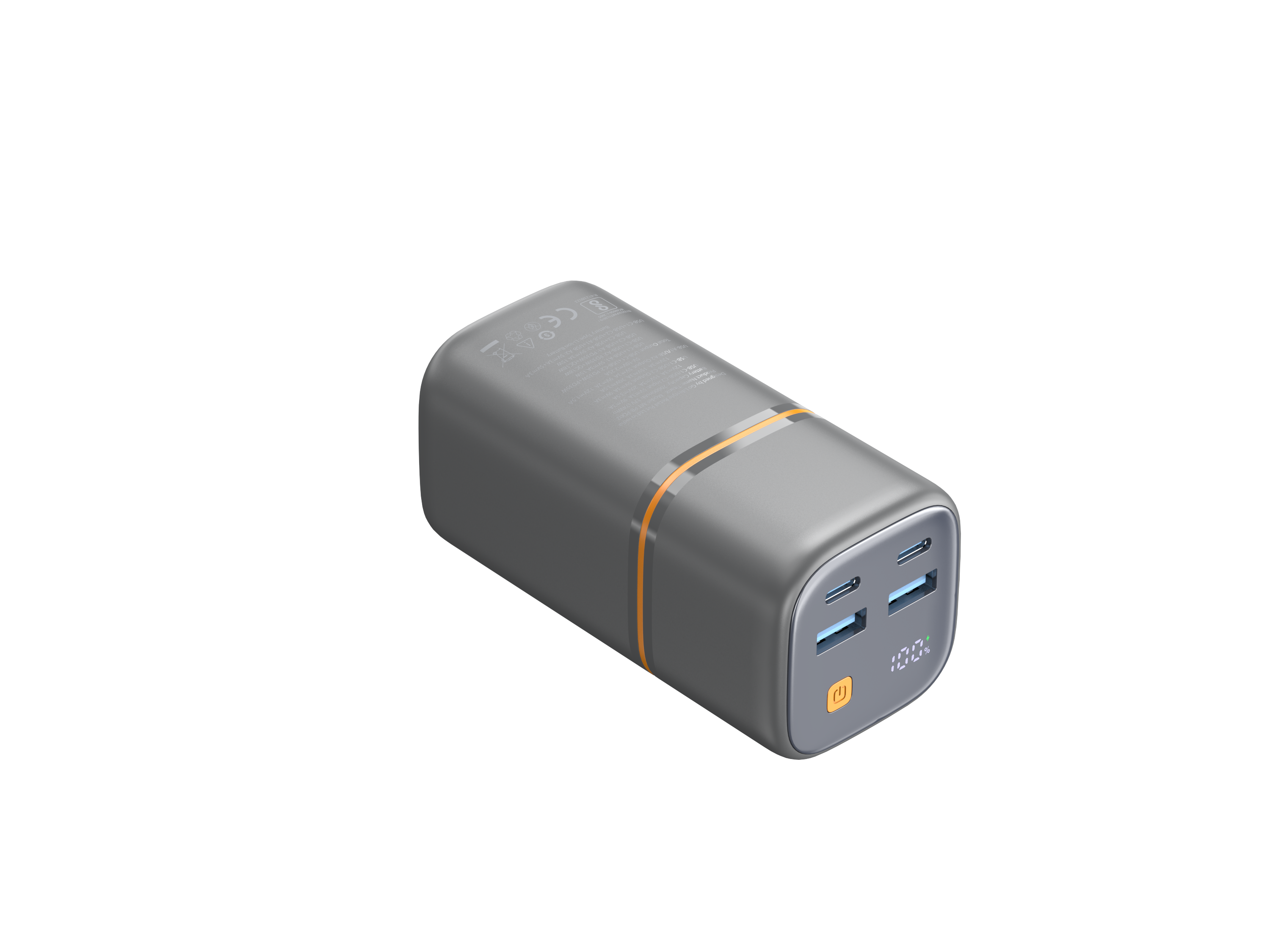 Muvtech TitanX 20000mAh Power Bank | PD & QC Fast Charging | Dual Type-C + Dual USB-A Outputs (4 Devices at Once) | LED Display | Compact Tower Design | Safe & Reliable for Smartphones, Tablets & More