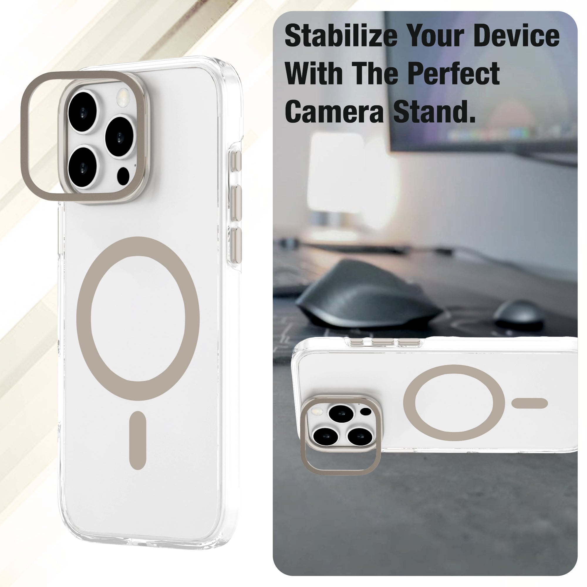VIGO SNAP KICKSTAND Mag-Safe Compatible Case for iPhone 16 - Free Tempered Glass Worth Rs. 1599!