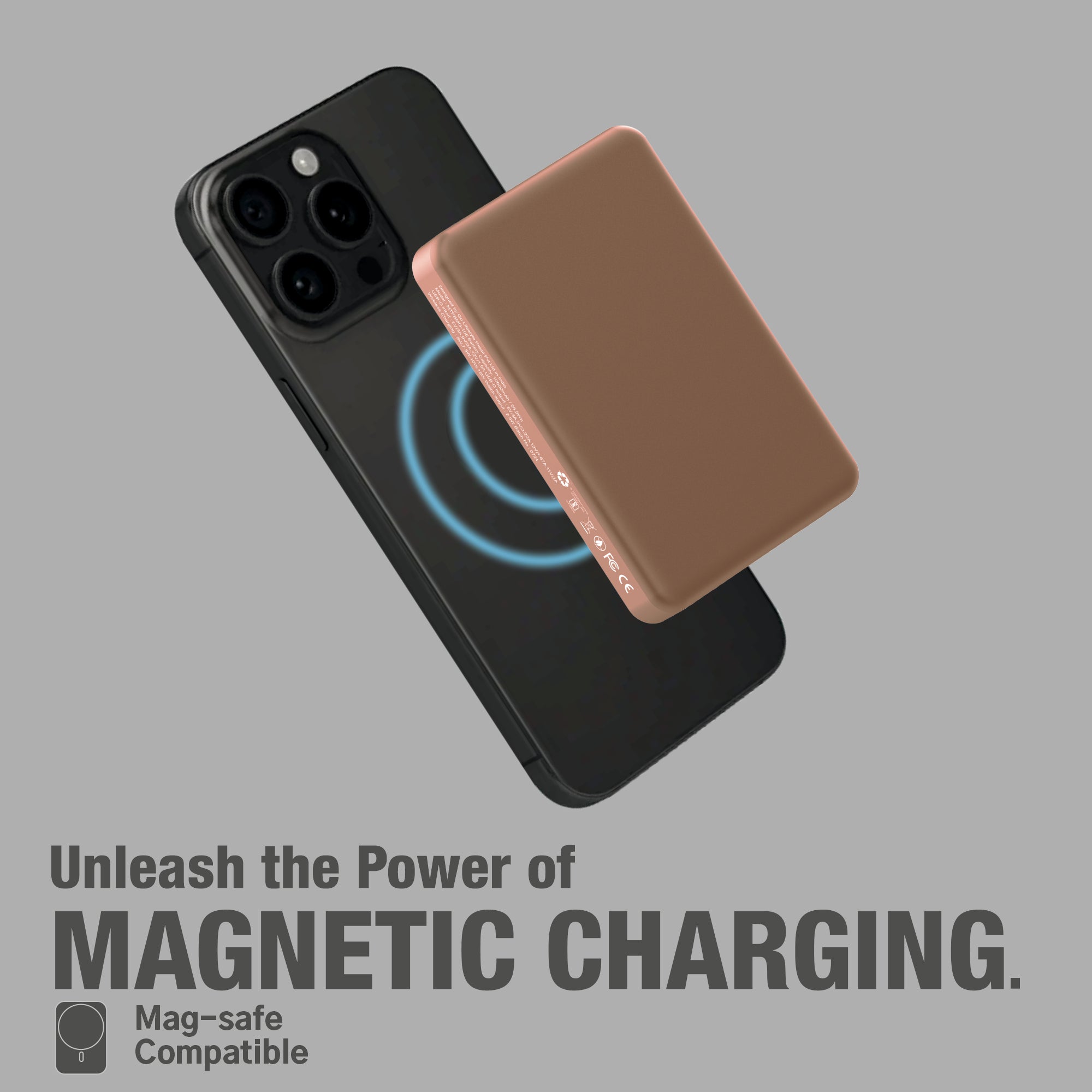 Slim 10000mAh Magnetic Wireless Charging Power Bank