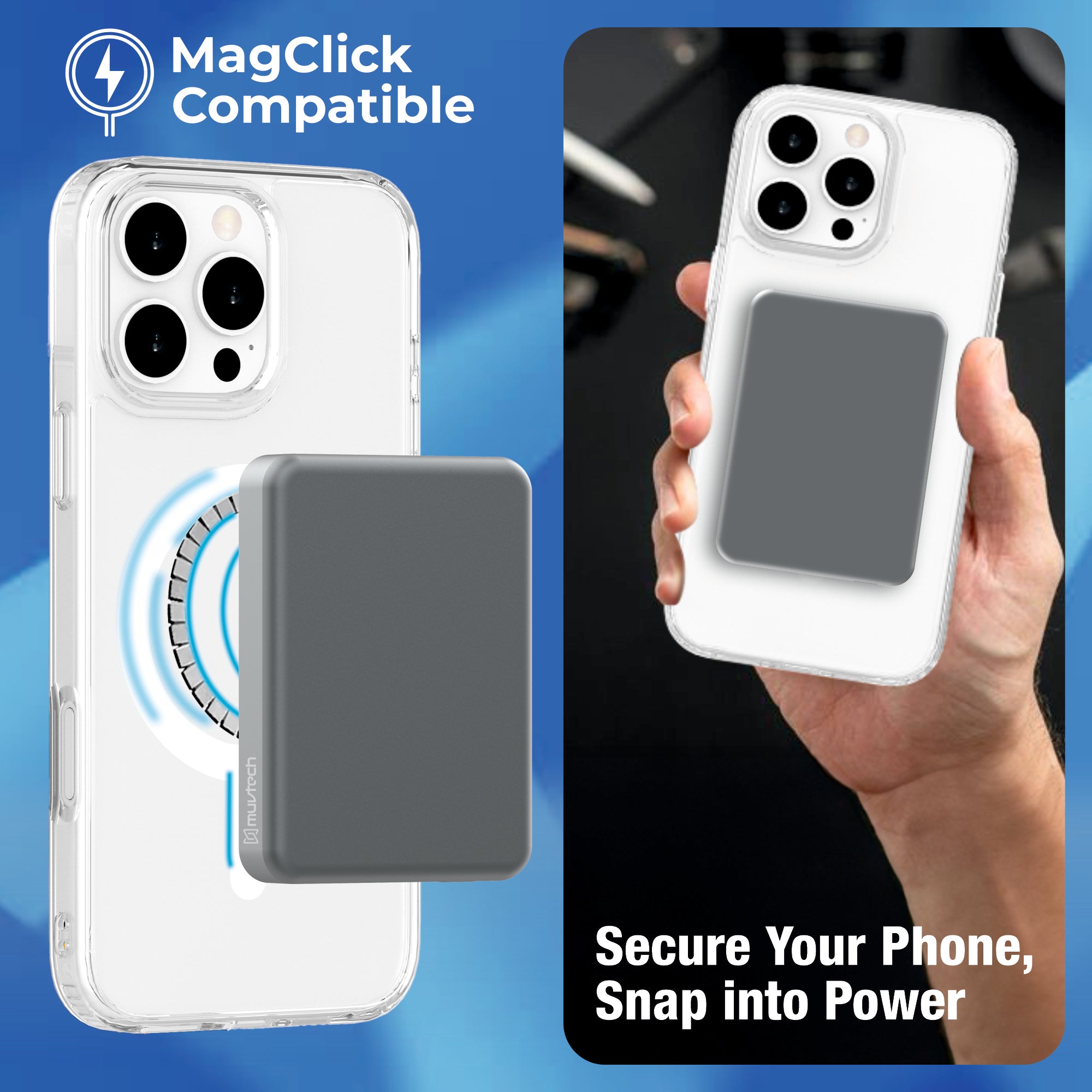 Armour SNAP Mag-safe Compatible  Clear Case For iPhone 16 Series