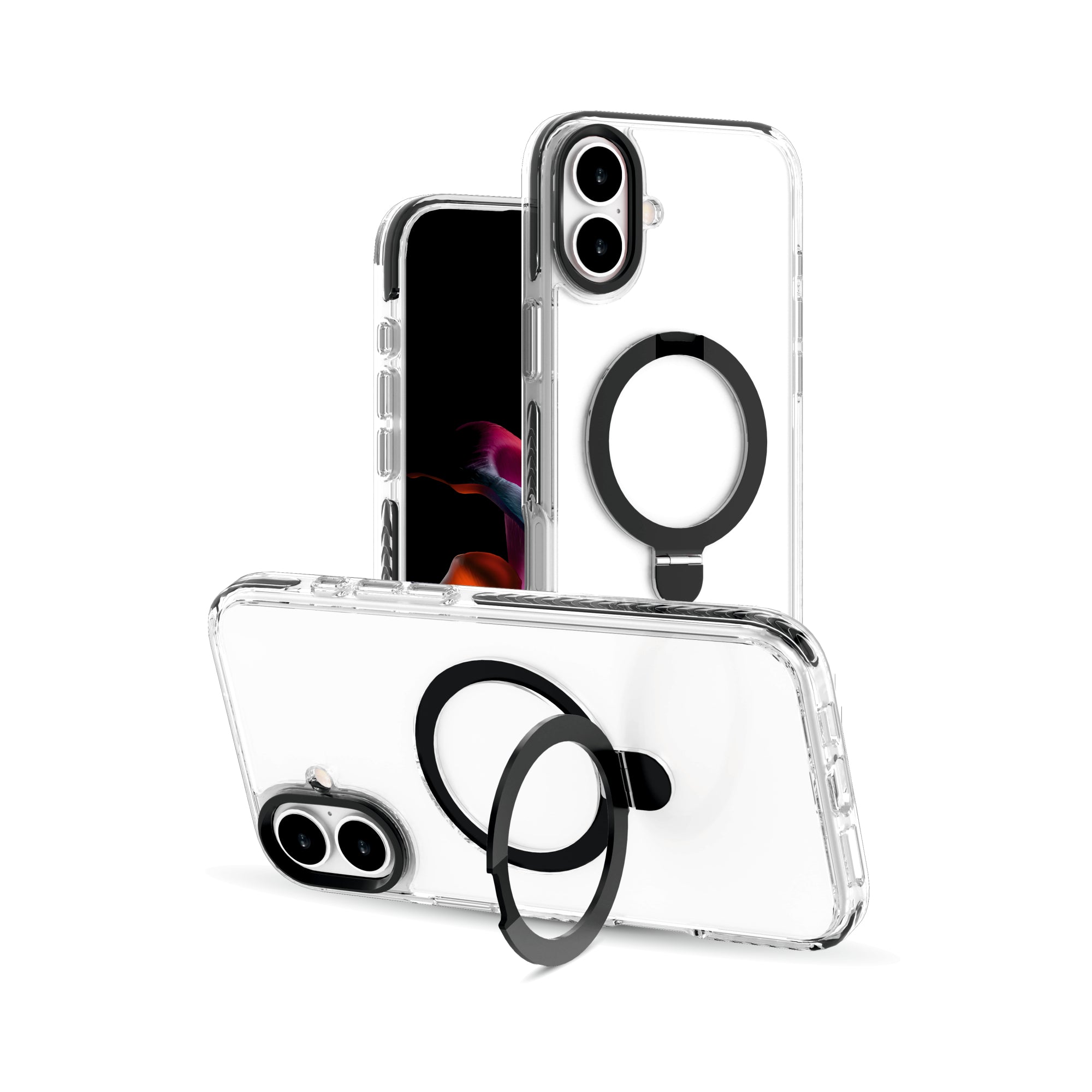 EVO SNAP Kickstand Mag-Safe Compatible Case for iPhone 16 Series - Free Tempered Glass Worth Rs. 1599!