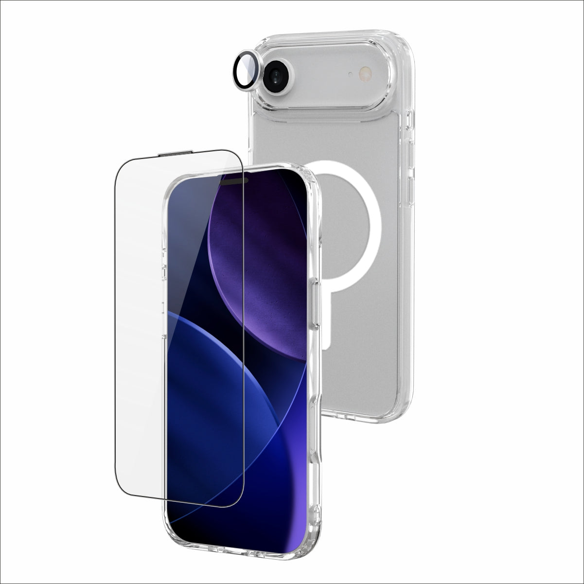 Armour Combo Kit (3 in 1) – 360° Full Protection Case with 9H Tempered Glass & Camera lens | MagSafe Compatible | Designed for iPhone Air
