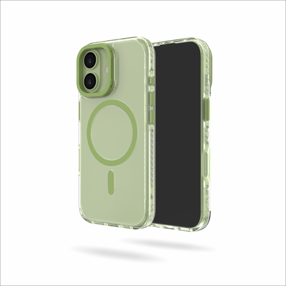 Troy Case for iPhone 17 Protective Case with Metal Camera Ring and Buttons