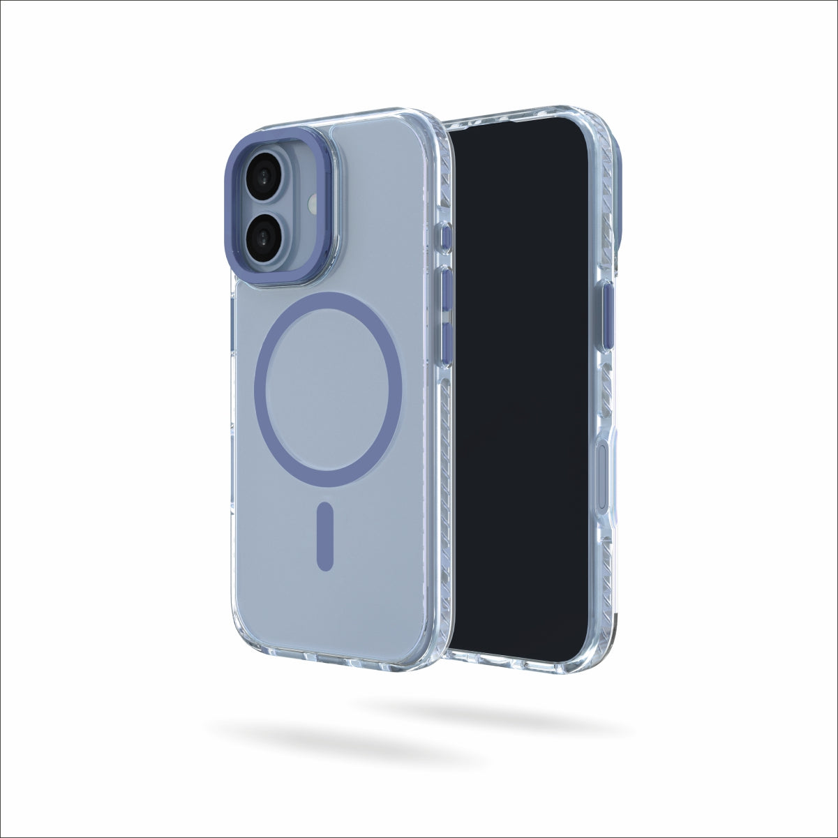 Troy Case for iPhone 17 Protective Case with Metal Camera Ring and Buttons