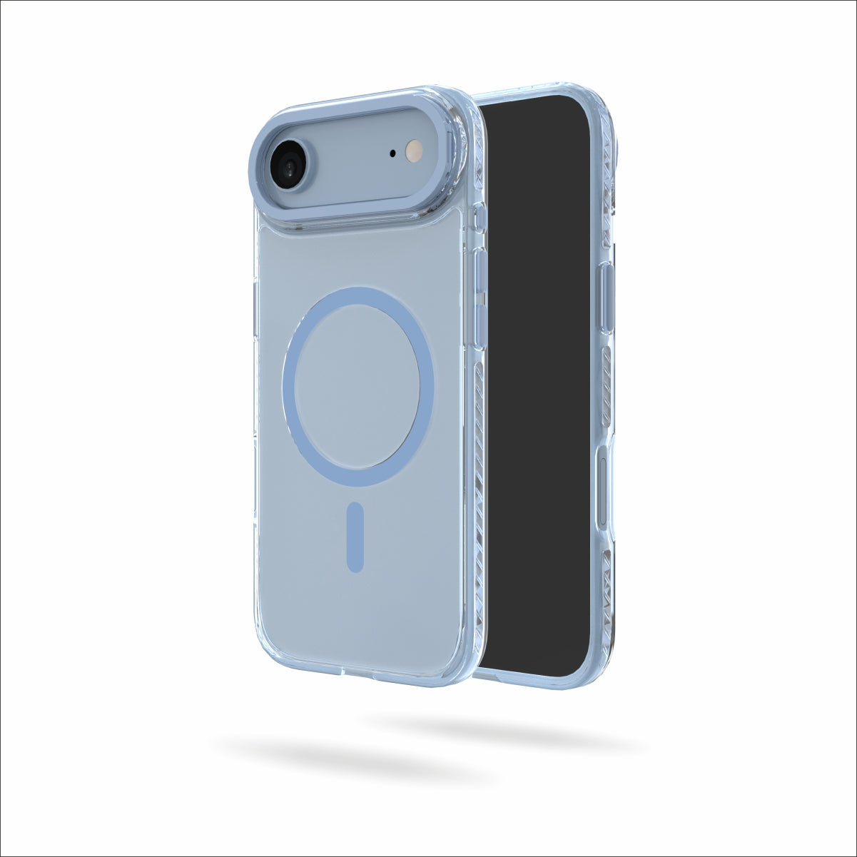 Troy Case for iPhone 17 Air Protective Case with Metal Camera Ring and Buttons