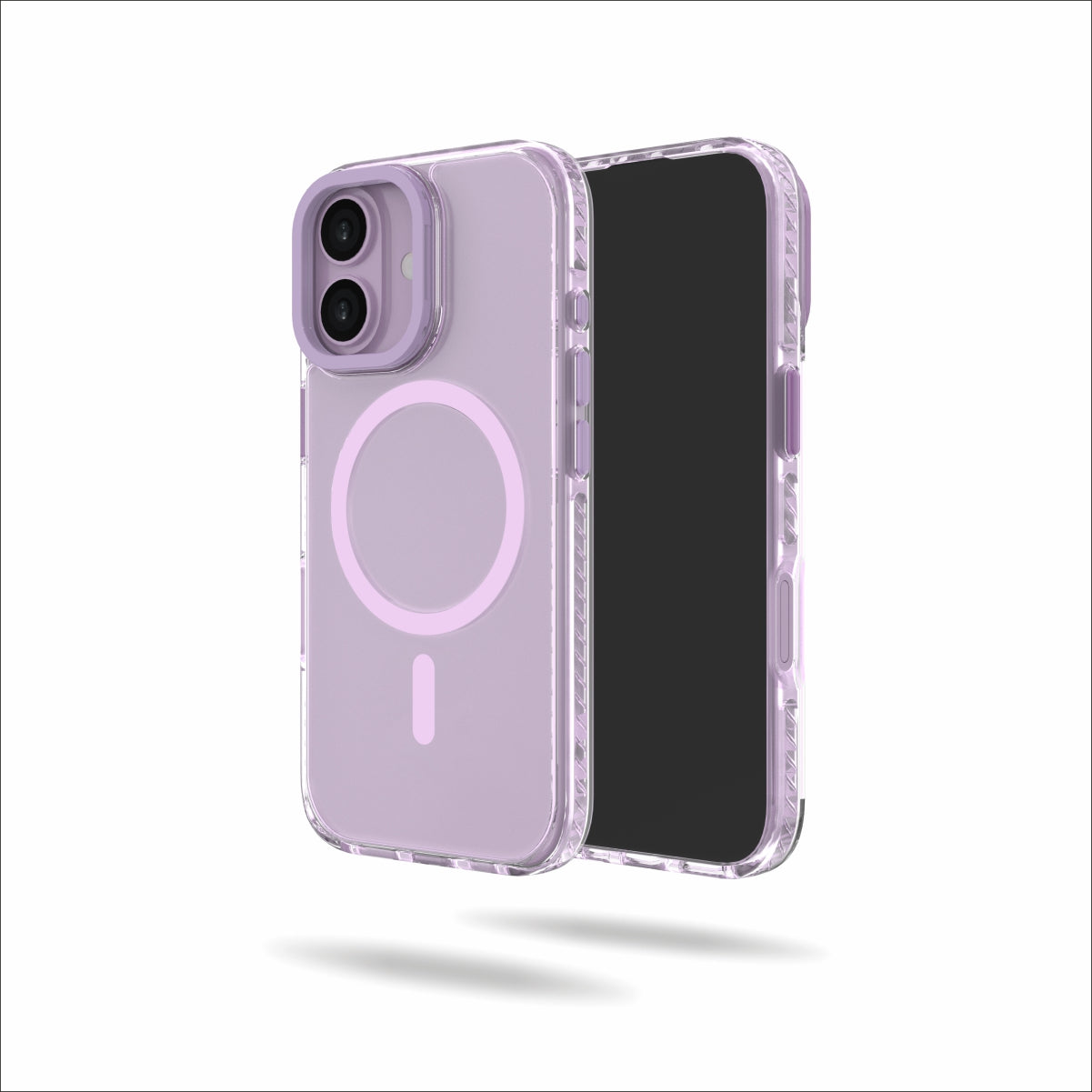 Troy Case for iPhone 17 Protective Case with Metal Camera Ring and Buttons