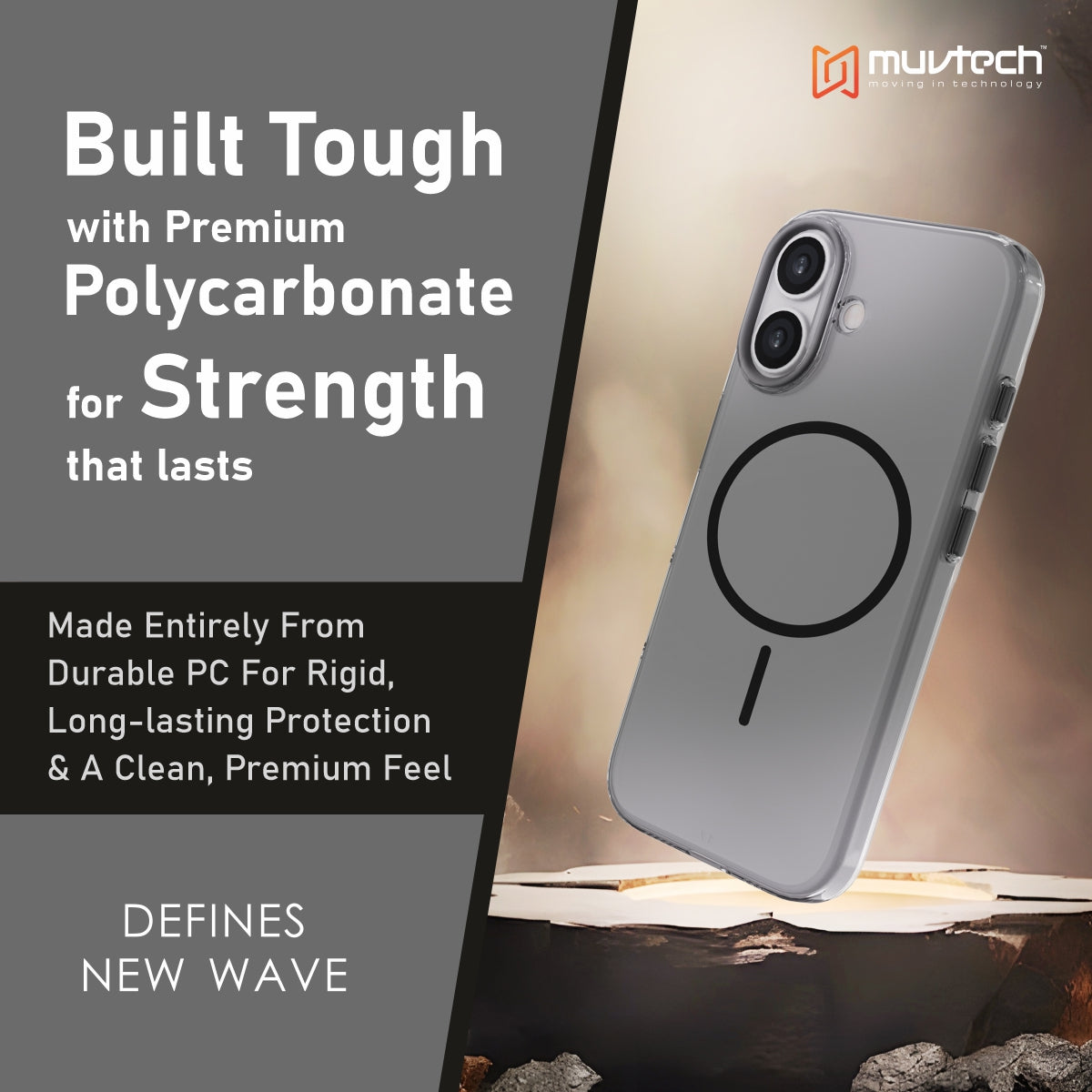 Crystal Halo Case for iPhone 17 Series, Slim Case with Camera Protection Bump, Anti-Yellow Case