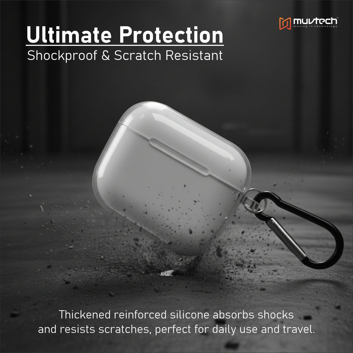 Crystal Case for AirPods Pro 2.