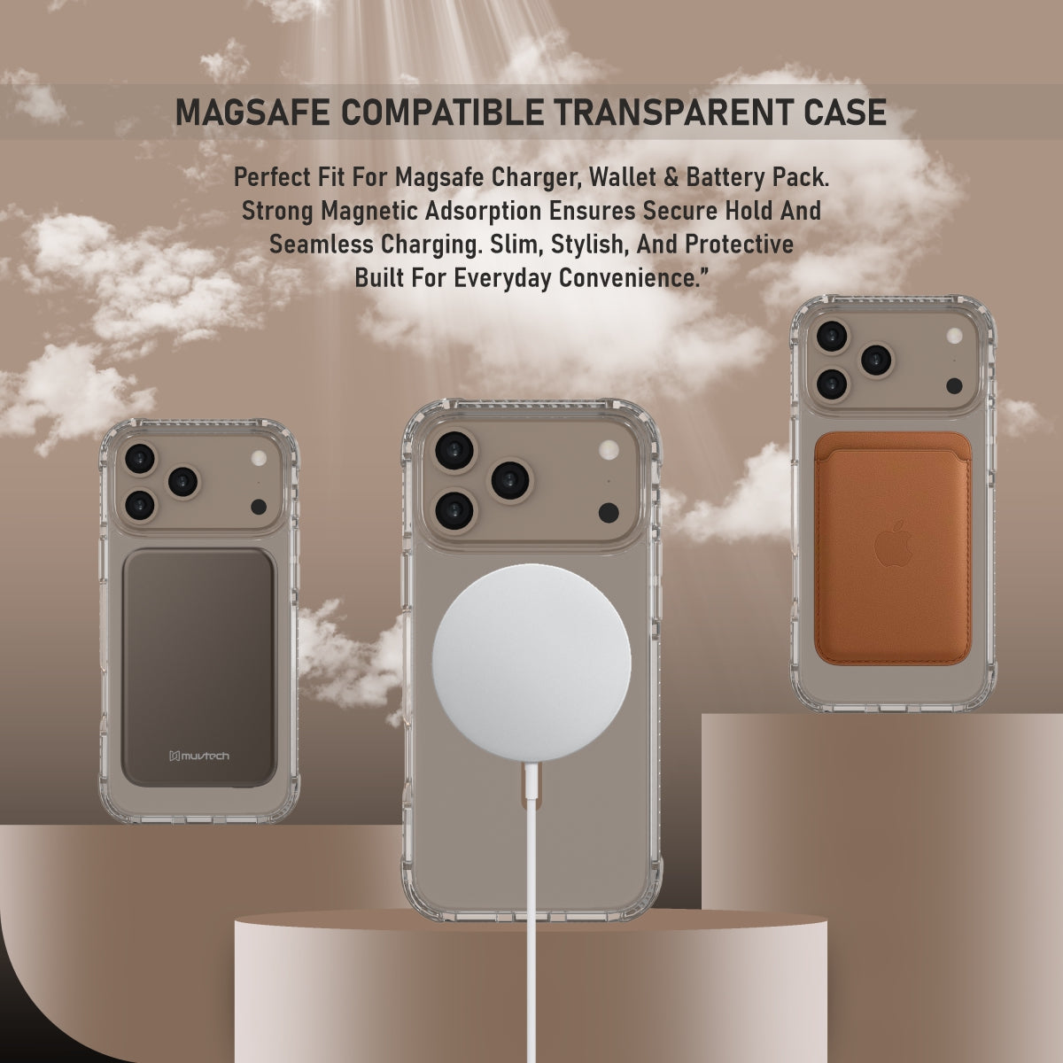 Sheild Case for iPhone 17 Pro, Anti-shock Case With Raised Corners for Protection