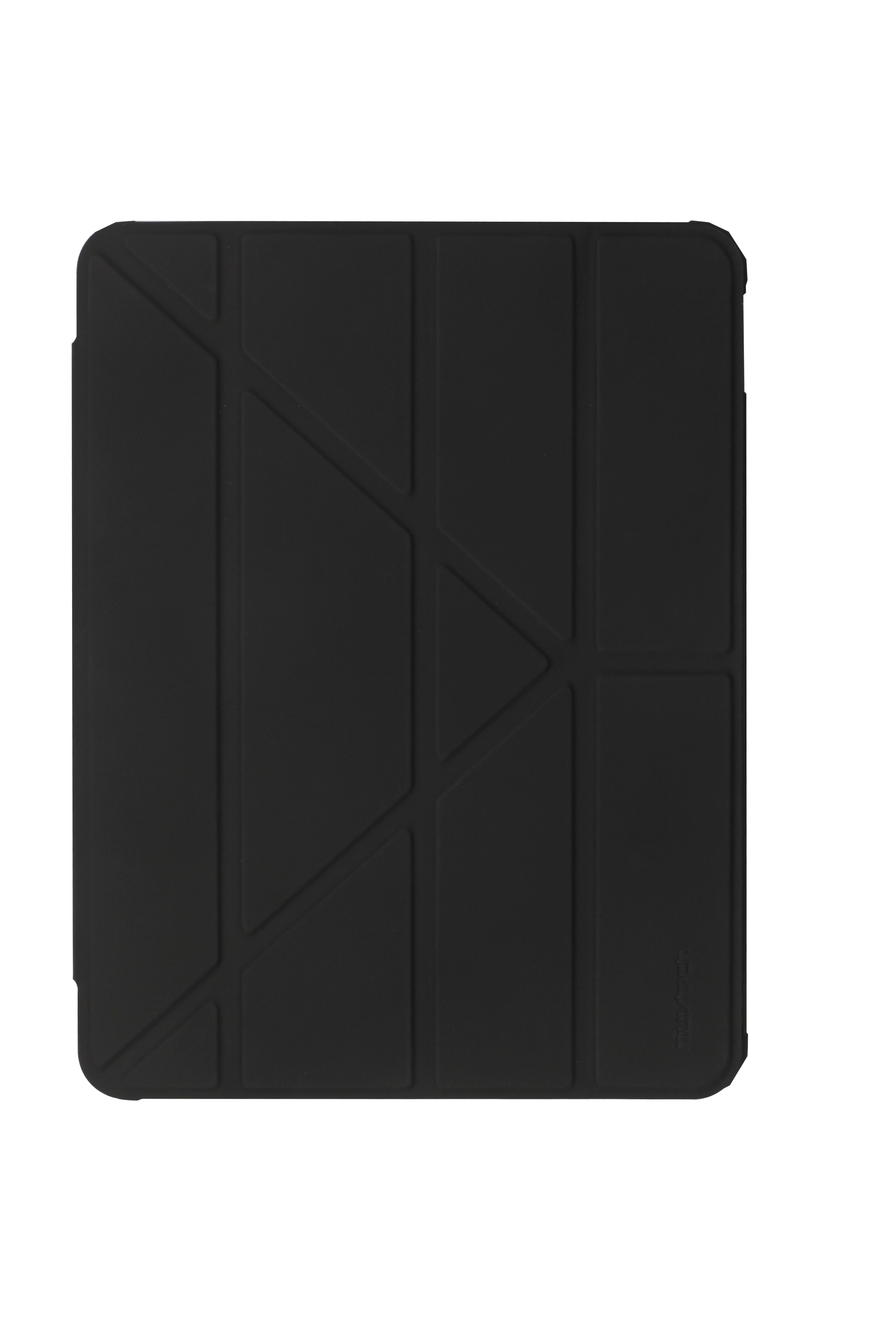 Muvtech Helix Case for iPad Air 11 (M2 2024 / M3 2025) – Slim Transparent Hard Back Cover with Pencil Holder, Multi-Stand, Shockproof Corners, Smart Folding Flip Case