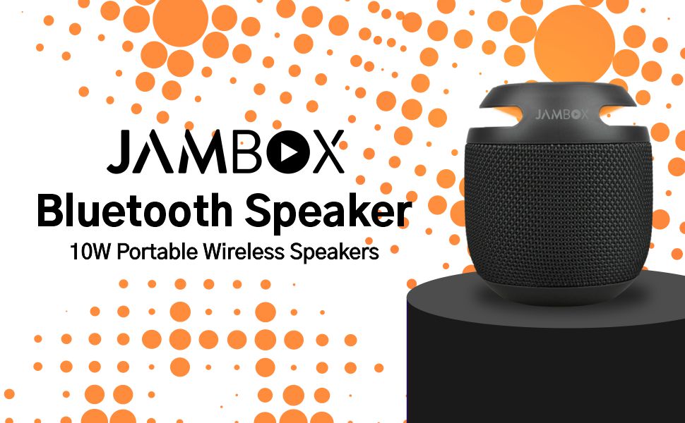 JAMBOX 20W Bluetooth Party Speaker – Portable Wireless Speaker with 10 Hours Playtime & IPX6 Water-Resistant Design