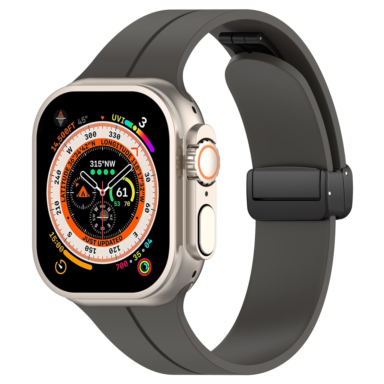 FLEXI SILICONE iWatch Strap Magnetic Buckle Strap  for apple Watch 38/40/41/49/45/44/42mm