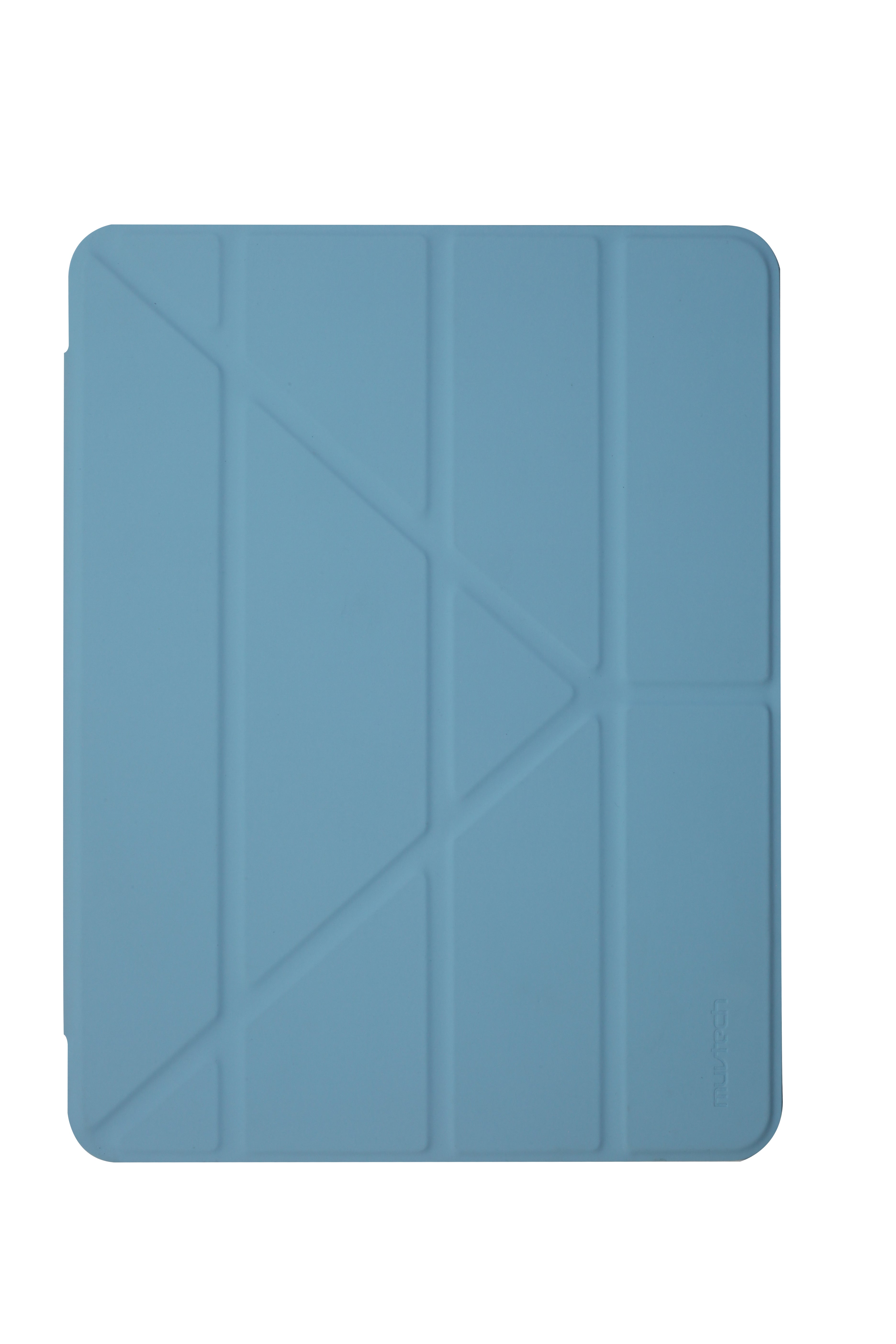 Muvtech Helix Case for iPad Air 11 (M2 2024 / M3 2025) – Slim Transparent Hard Back Cover with Pencil Holder, Multi-Stand, Shockproof Corners, Smart Folding Flip Case