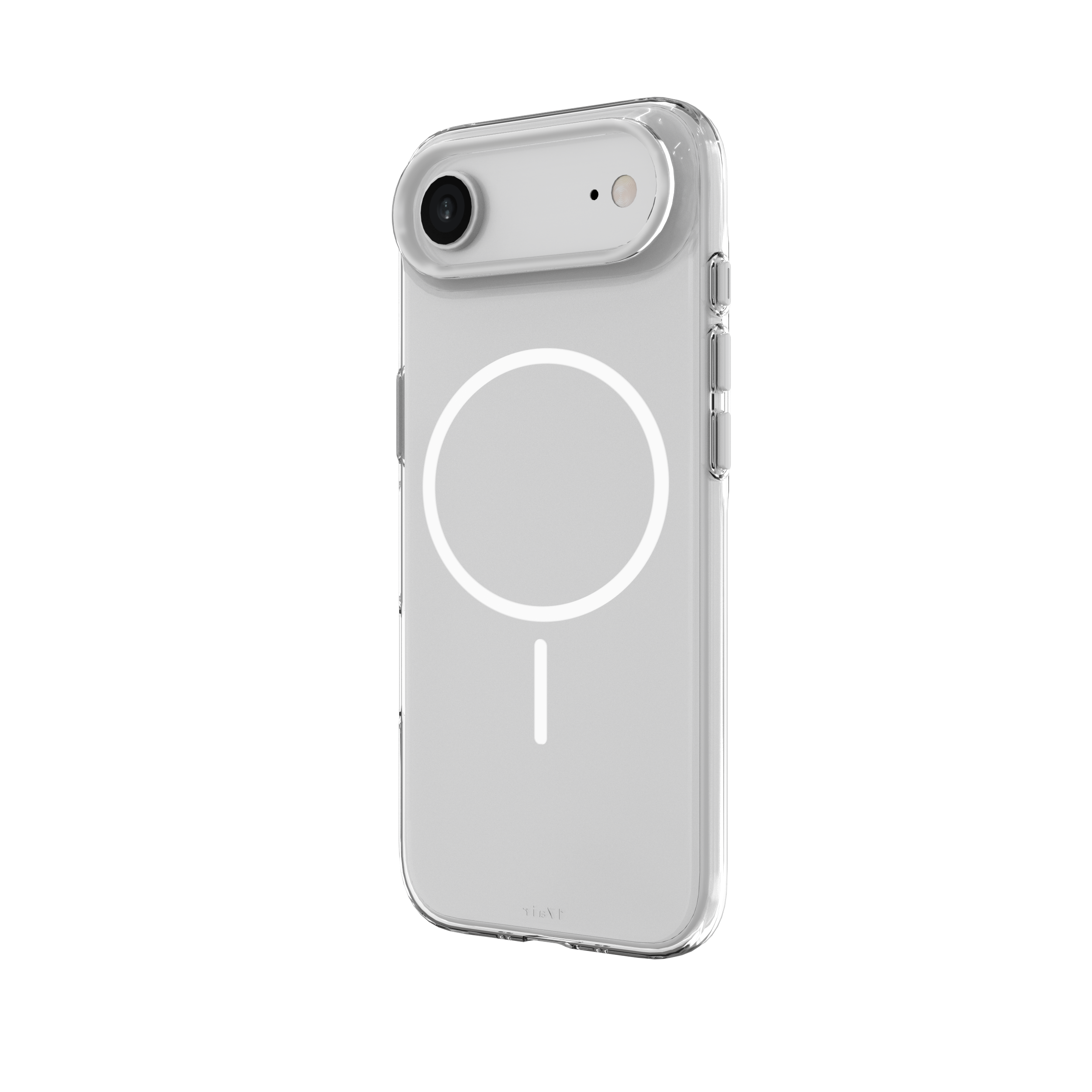 Muvtech Crystal Halo Case for iPhone 17 Series, Slim Case with Camera Protection Bump, Anti-Yellow Case