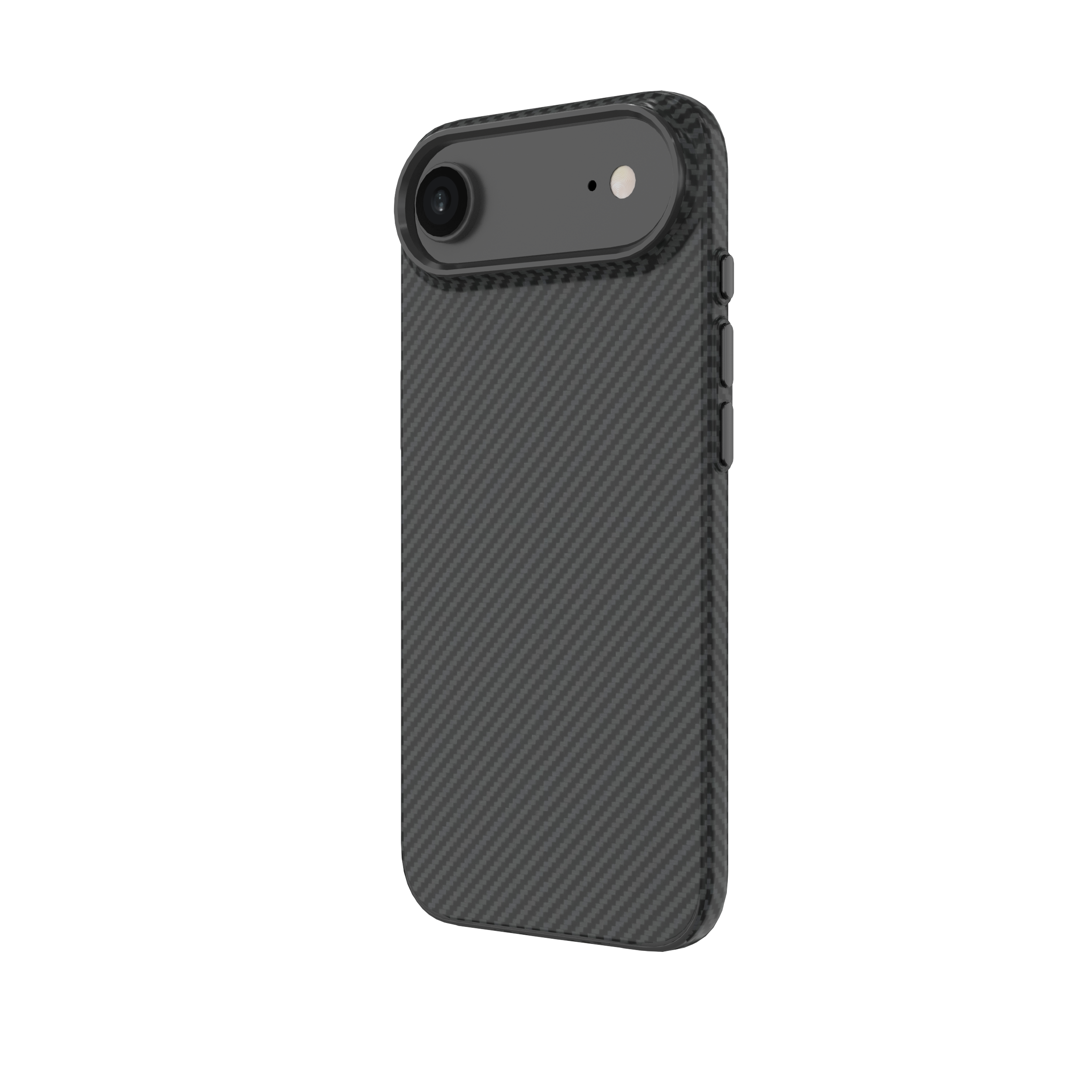 Muvtech Slim Case for iPhone 17 Series, 1.5mm PC Slim Case with Metal Camera Ring and Metal Buttons