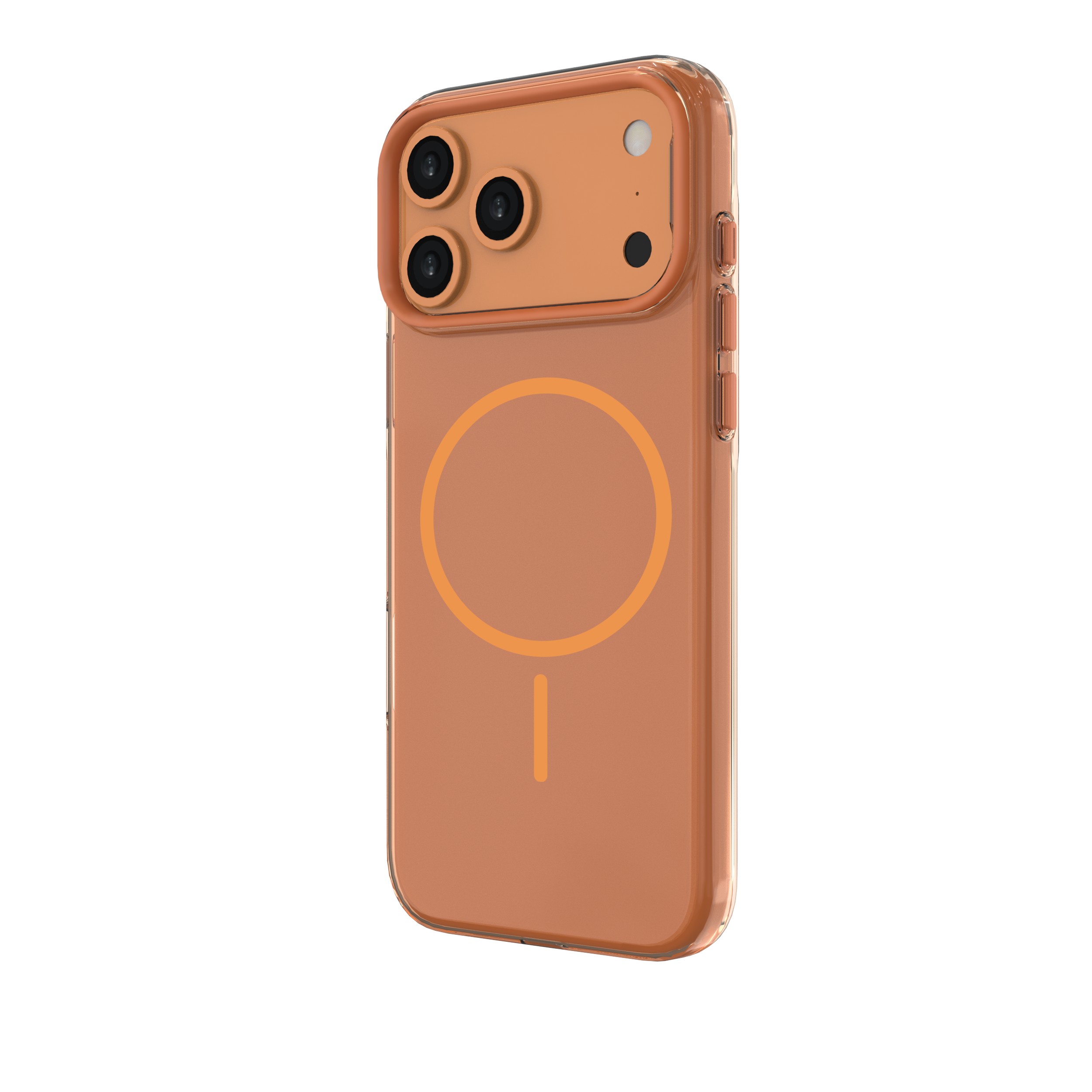 Muvtech Crystal Halo Case for iPhone 17 Series, Slim Case with Camera Protection Bump, Anti-Yellow Case
