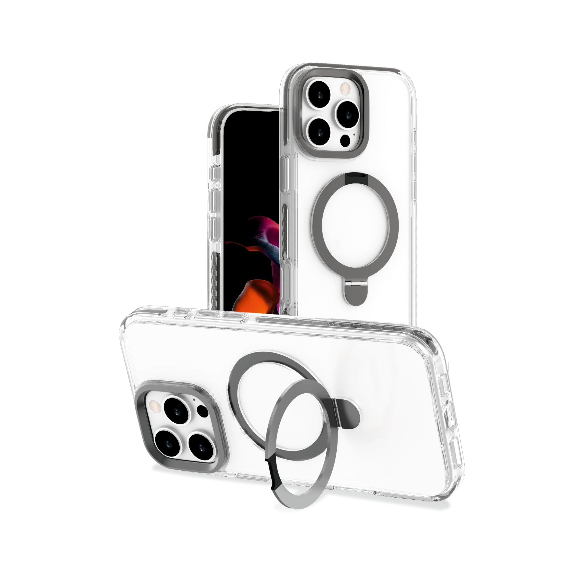 EVO SNAP Kickstand Mag-Safe Compatible Case for iPhone 16 Series - Free Tempered Glass Worth Rs. 1599!