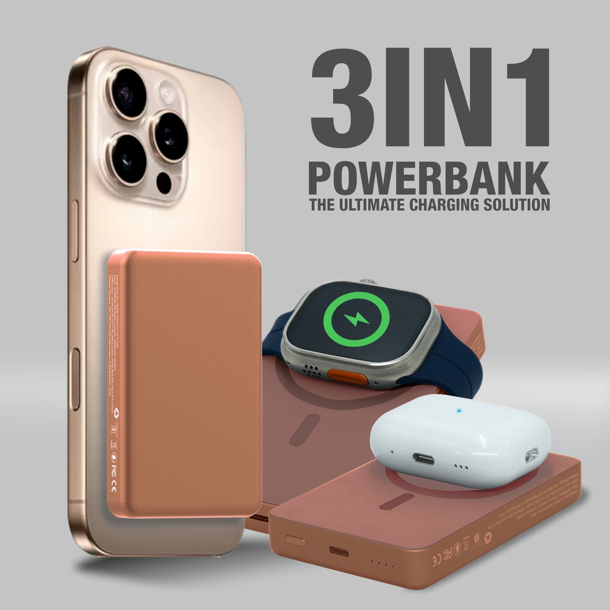 Slim Pro 10000mAh Magnetic Wireless Charging Power Bank