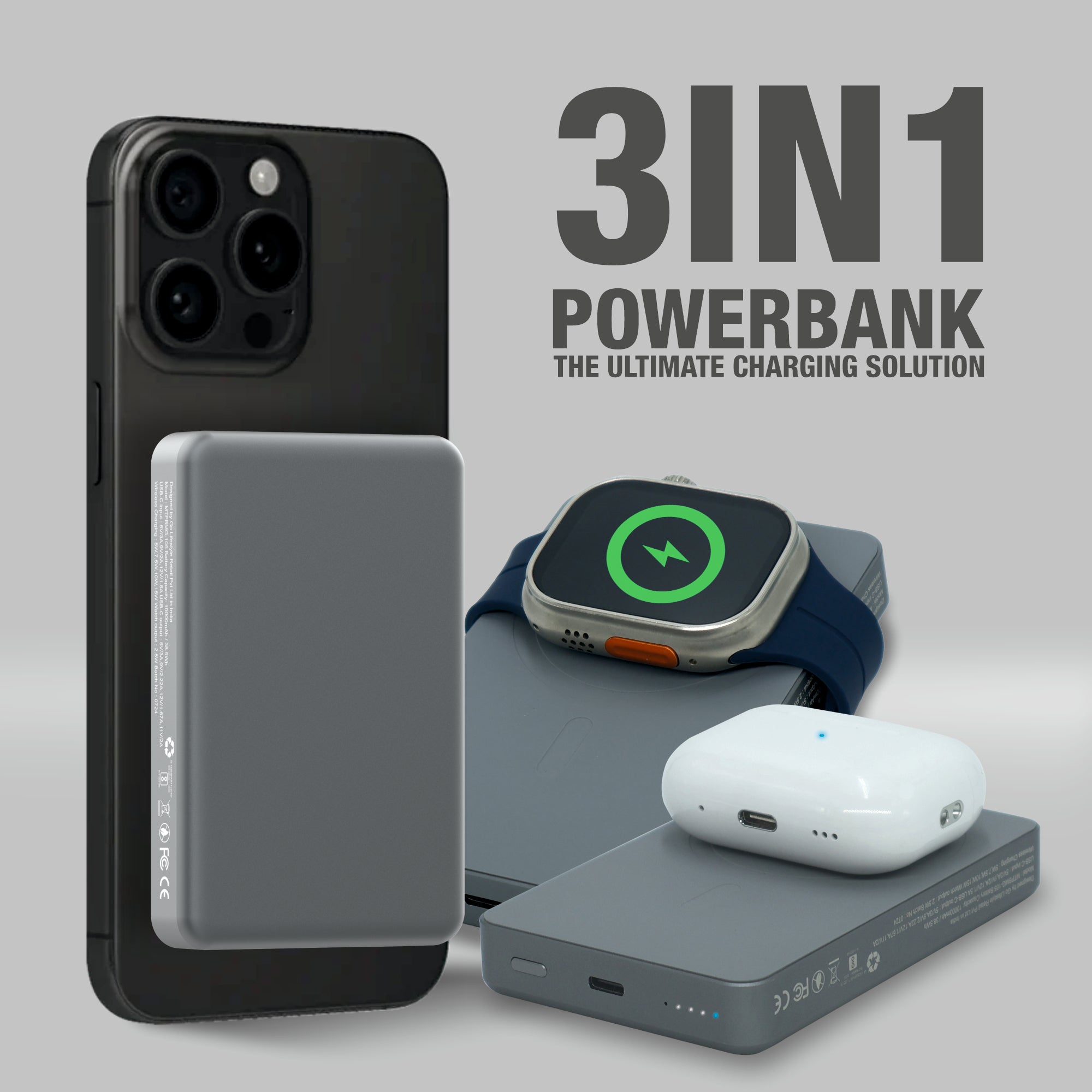 Slim Pro 10000mAh Magnetic Wireless Charging Power Bank